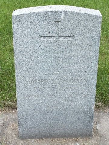 Photo of headstones/Edward B McLennan d1975 hdstn Edmonton Beechmount Cem